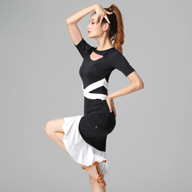 ชุดเต้นลาตินสำหรับผู้หญิงระดับไฮเอนด์รุ่นใหม่ล่าสุด สำหรับการแสดงชาช่า ชุดเต้นลาตินสำหรับมืออาชีพ