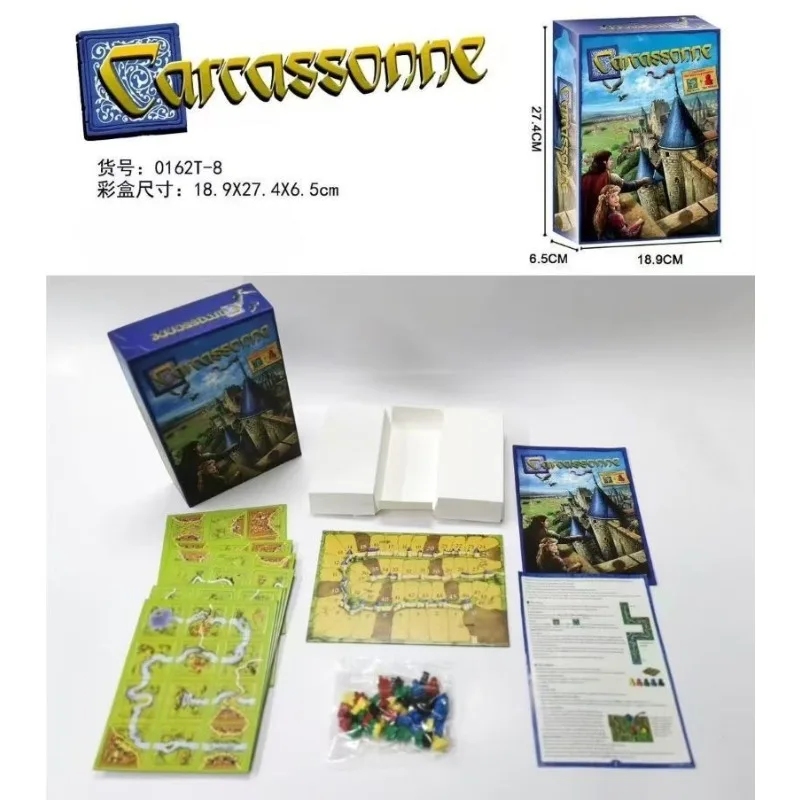ألعاب الطاولة الشعبية ألعاب Carcassonne، الإنجليزية، الحفلات غير الرسمية، ألعاب الطاولة، البطاقات، الألغاز