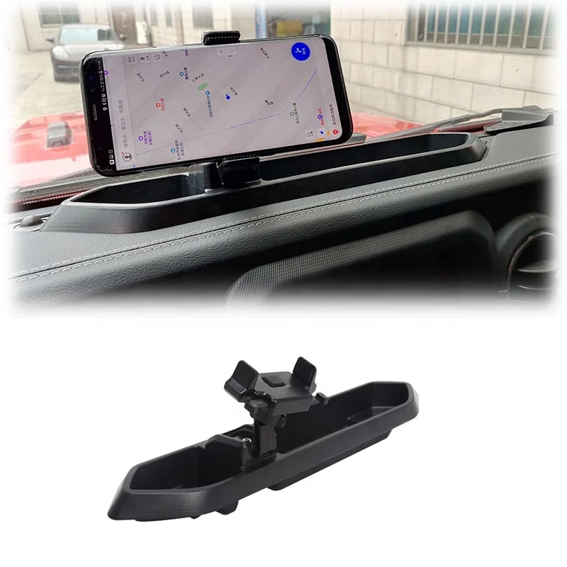 

Flying Wing Hot Sales Car Mobile Phone Holder Bracket Storage Box For Wrangler JL 2018+ Interior Accessories