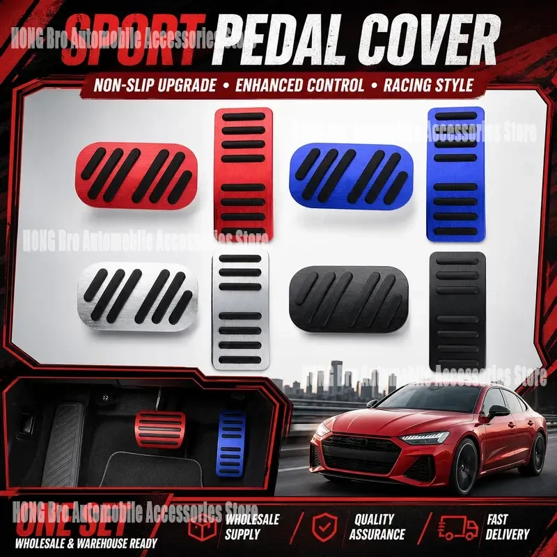 For BYD Atto 3 Yuan Plus 2022-2024 Non Slip Foot Pedal Cover Interior Accessories Anti Skid Brake Accelerator Pads