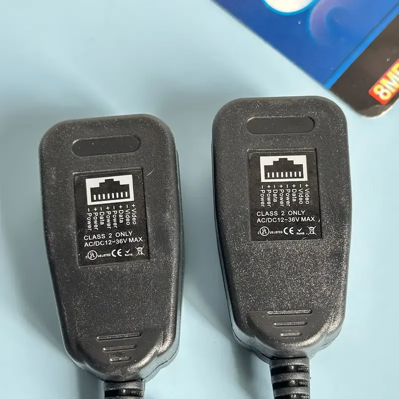 8MP 3 IN 1 HD Video Balun BNC TO RJ45 Audio Twisted Pair BNC + DC + RCA Cable For 8MP AHD/CVI/TVI/CVBS Camera