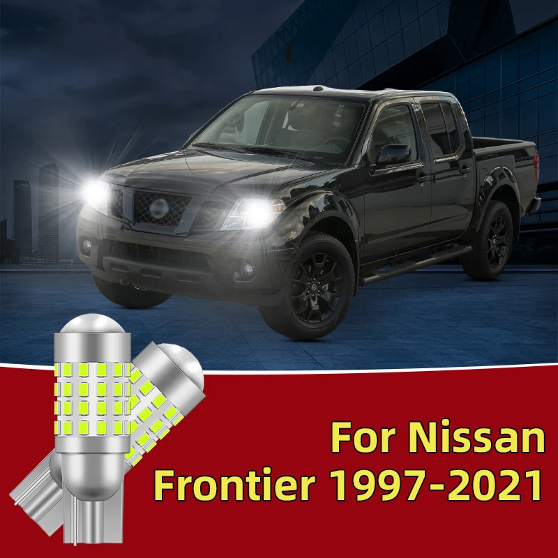 2PCS For Nissan Frontier 1997-2021 Car Led Bulb T10 W5W width lights side marker position Signal Lamp 12V 24V Clearance Lights