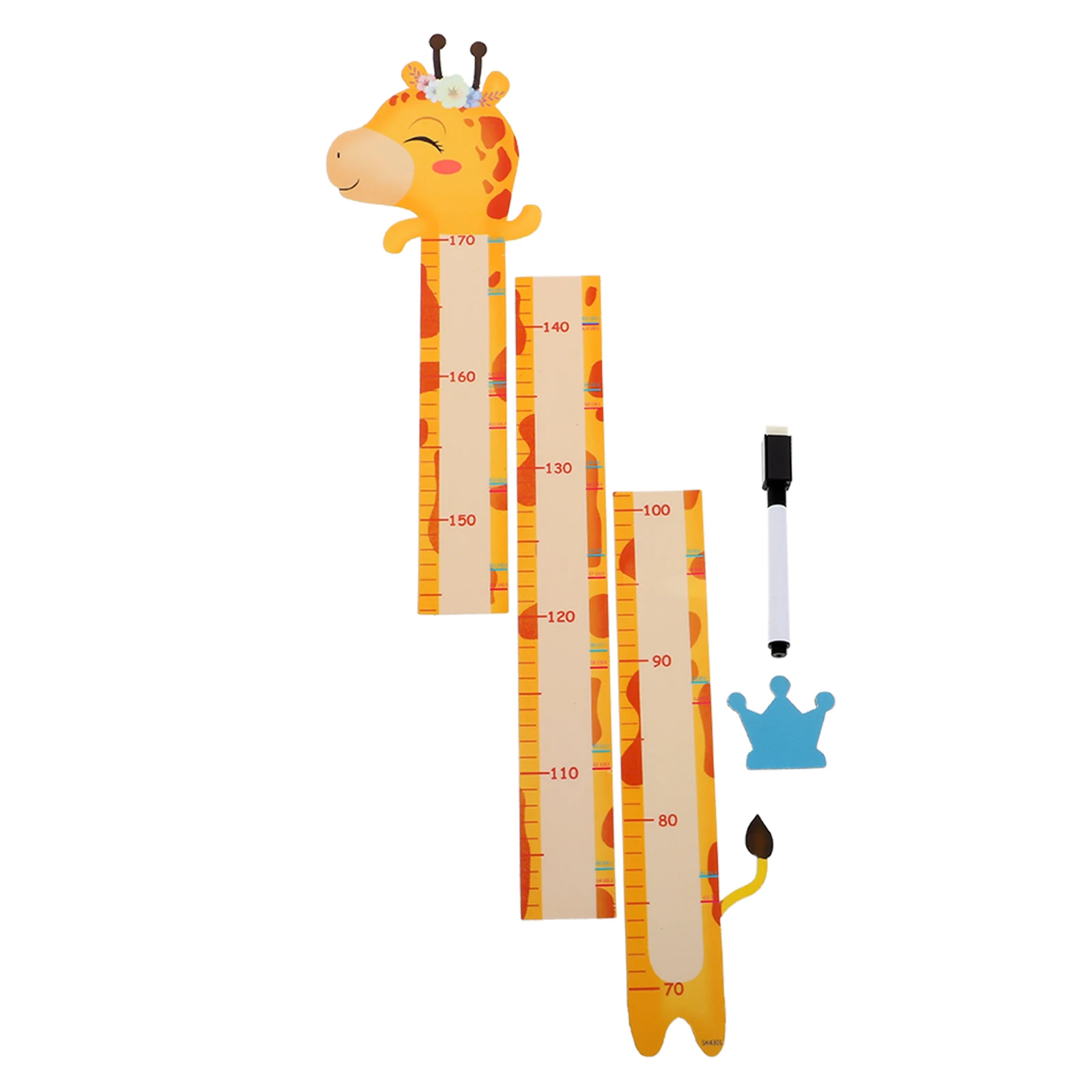 

1 Set Kids Growth Chart Wall Stickers Animal Design Waterproof Removable Height Measuring Sticker For Kids Bedroom Nursery Decor