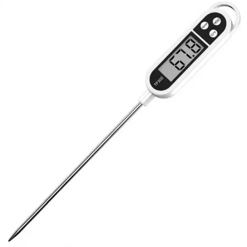 Food thermometer, water temperature meter, oil temperature. Milk temperature measurement, baking kitchen electronic probe type