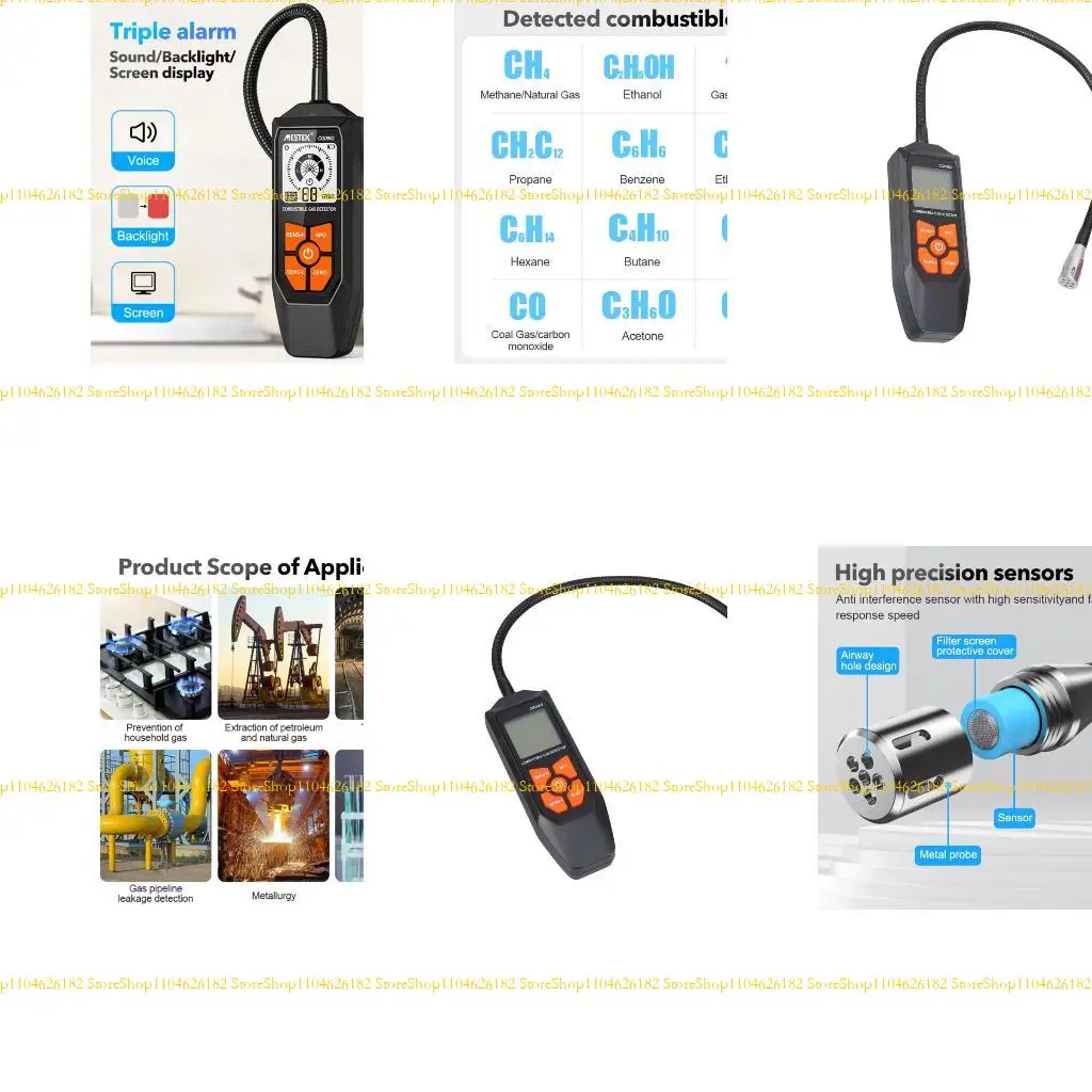 

Q2Q4 Gas Leak Detectors Tester Meter With Shockproof Design For Outdoor Applications