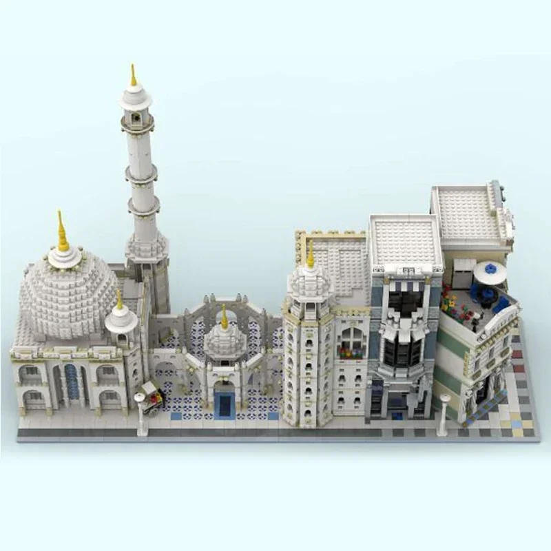 Moc Gebäude Ziegel Berühmte Street View Modell Moschee Ecke Technologie Modulare Blöcke Geschenke Weihnachten Spielzeug DIY Sets Montage