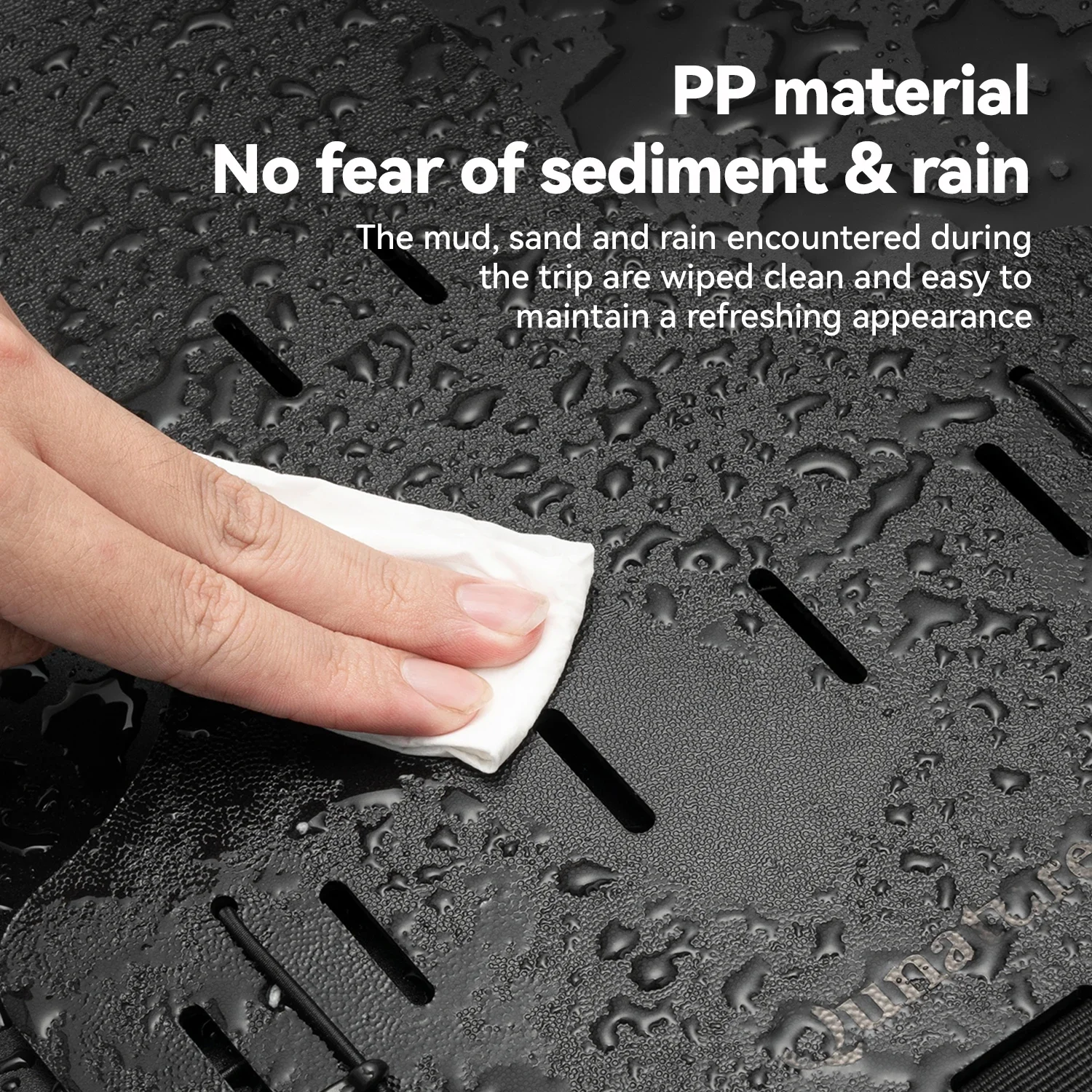 

Qunature Lightweight Rear Bike Rack Adjustable & Sturdy Bicycle Tail Bag Carrier for Road Mountain & Touring Bikes Bikepacking