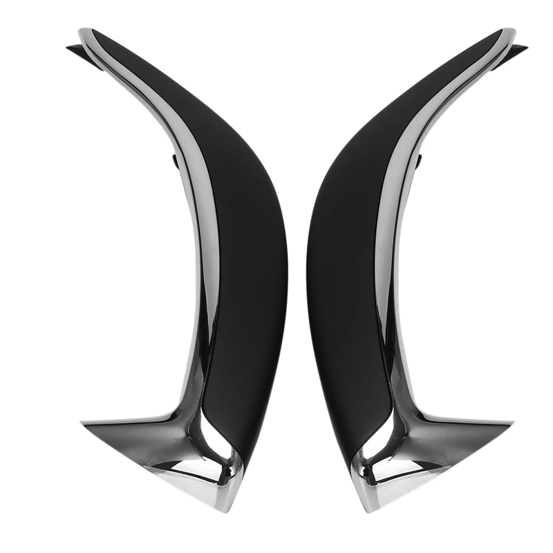 2Pcs Car Door Armrest Trim Strip Inner Door Handle Cover For Citroen C5 2009-2012 96711104XQ 96711105CR 9345R2 9345R4