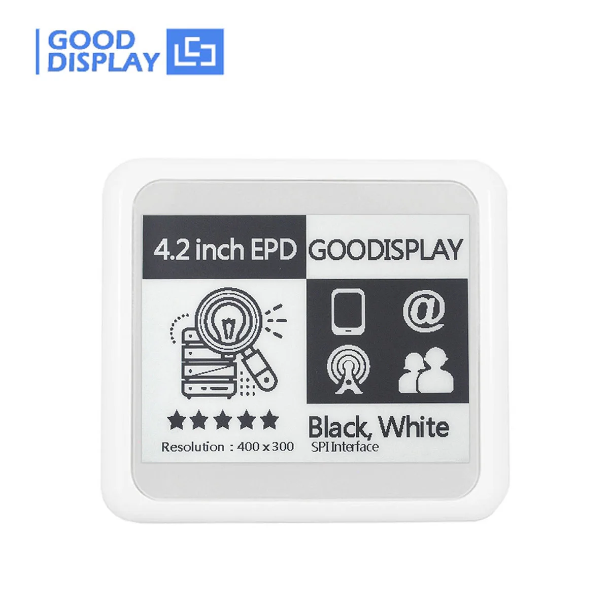 New 4.2 Inch NFC E-Paper ESL Tag Passive Battery-Free Electronic Shelf Label Wireless E-Ink Display Android App Update