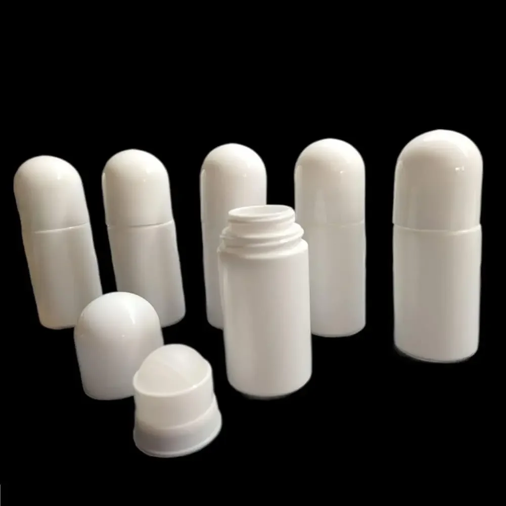 10pcs 30/50/60/ml Empty Plastic Roller Ball Essential Oil Bottles Containers Travel Refillable Bottles DIY Deodorant Accessories