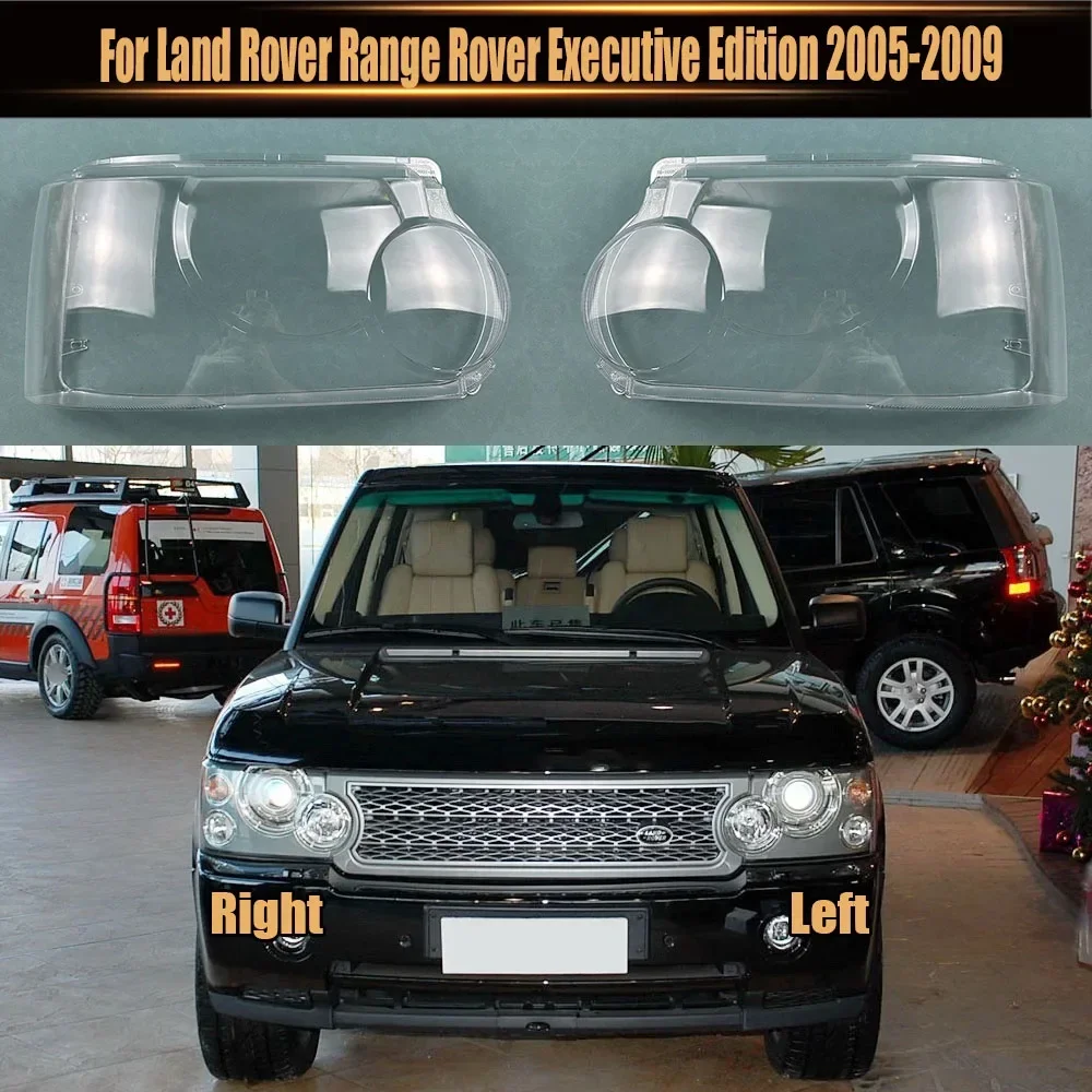 

For Land Rover Range Rover Executive Edition 2005-2009 Front Headlight Glass Cover Headlamps Transparent Shell Lens Case