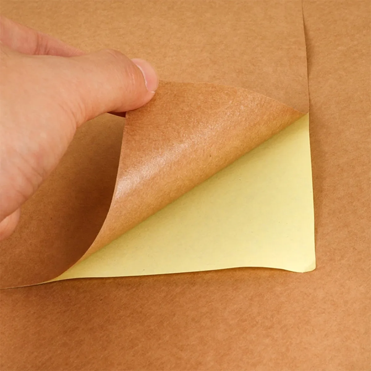 100 Sheets A4 Self-Adhesive Printing Paper Brown Label Sticker Light/Dark For Color Laser/Inkjet Printing Office Printing