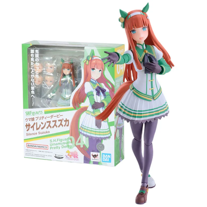 

Bandai Genuine Figure Pretty Derby Model Kit Anime Figure SHF Silence Suzuka Collection Model Action Figrue Child Christmas Gift