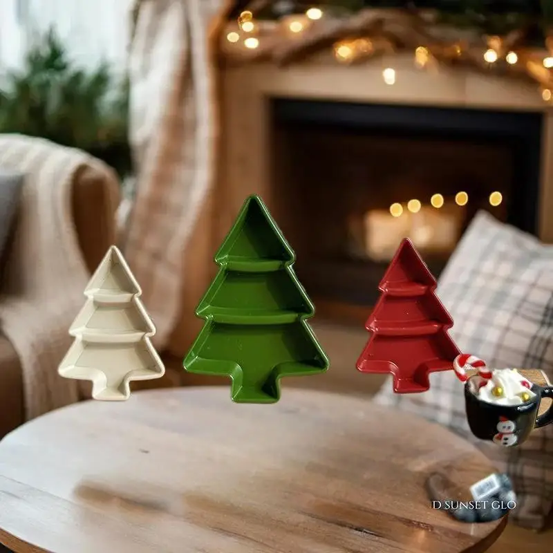 Miniature Dollhouse Festive Decor - Christmas Tree, Fruit Plate, DIY Modelling Toy Accessory