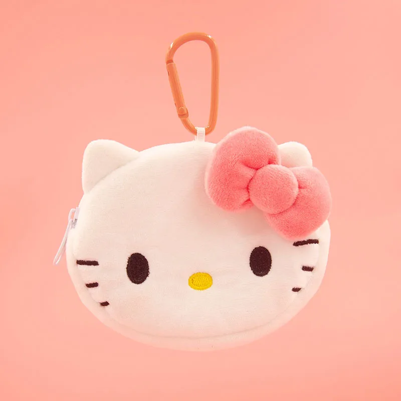 Genuine Authorization Sanrio My Melody Kuromi Children Plush Toys Pendant Card Holder Pencil Case Storage Coin Purse Kawaii