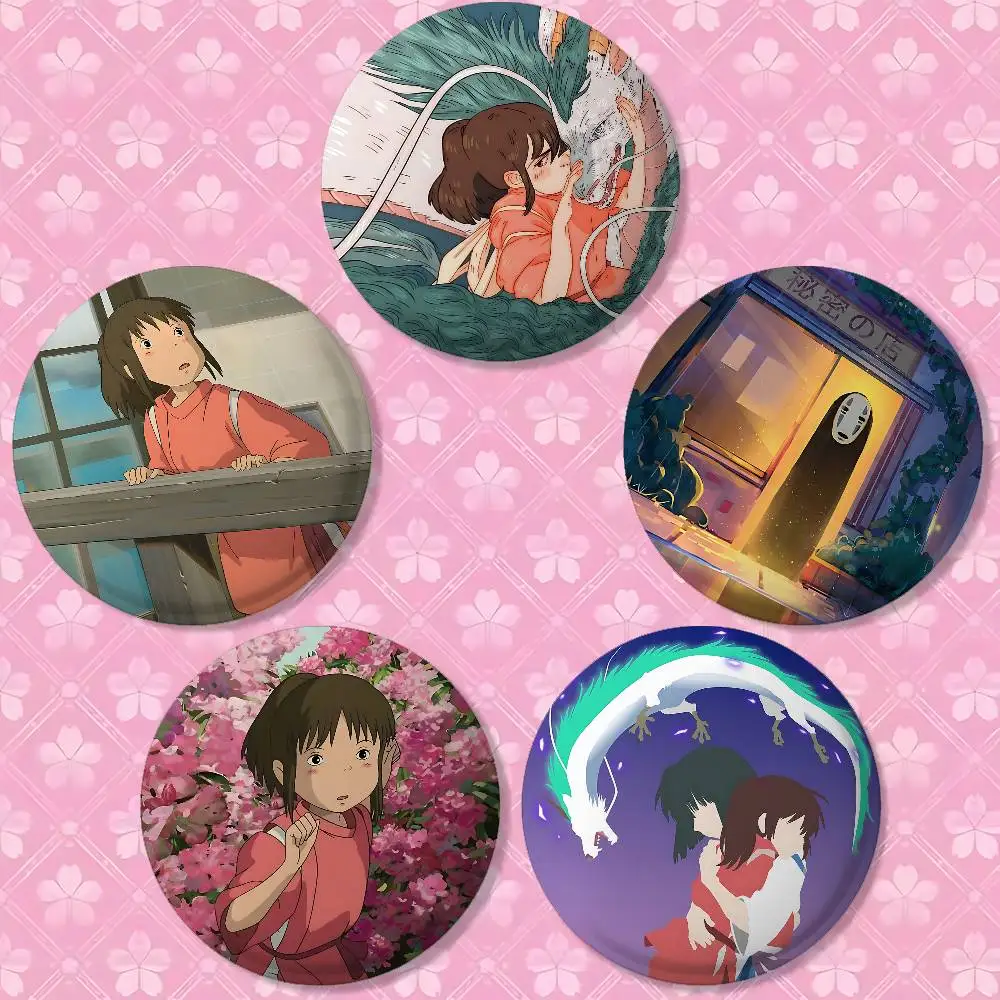 Anime Movie S-Spirited A-Away Cover Brooches Funny Meme Badge Fashion Jewelry Gifts
