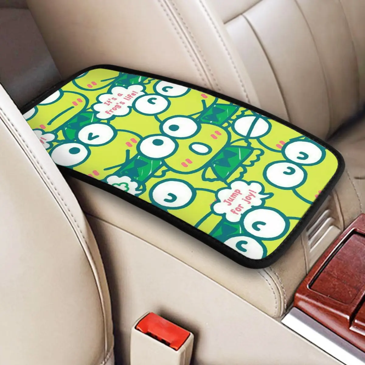 

Kero Kero Keroppi авто накладка на центральную консоль водонепроницаемый декор интерьера автомобиля подлокотник чехол для сиденья для большинства внедорожников грузовиков