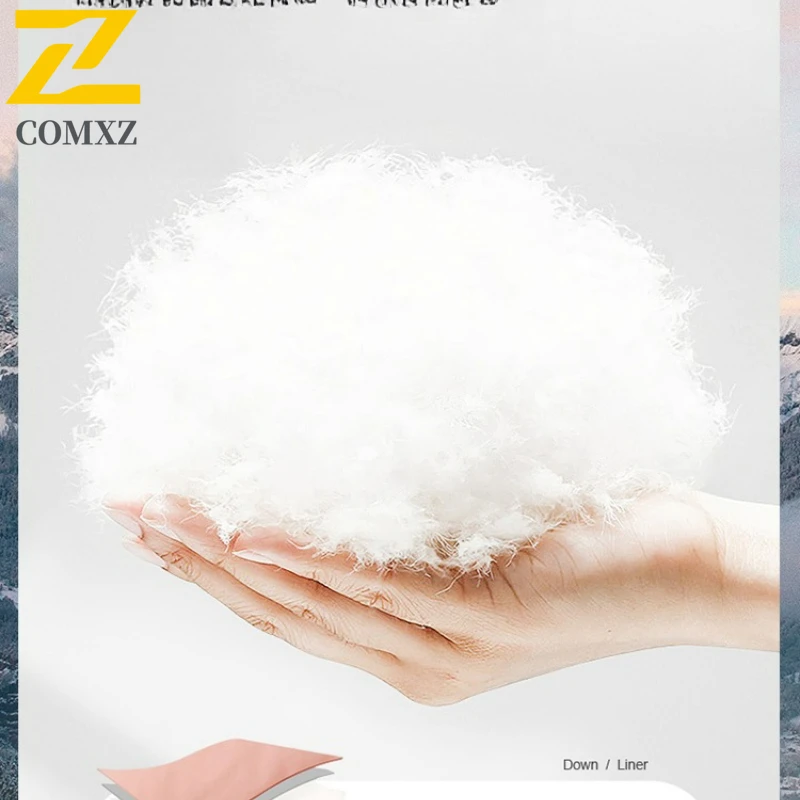 COMXZ Winter Puffer Coat New 90 Percent Duck Down Hard Shell Ski Windproof Down Coat Hiking Cold Protection Thicken New Garment