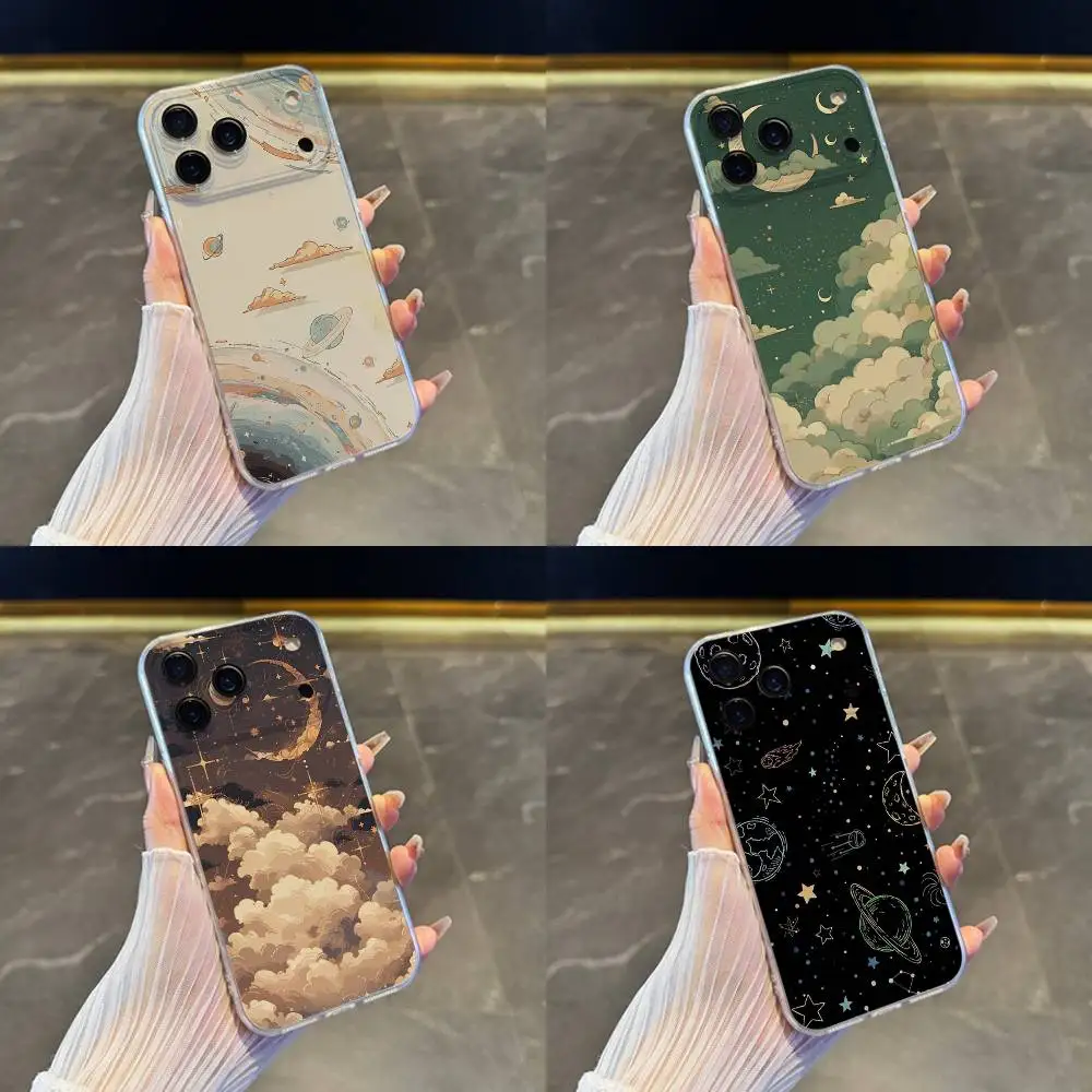 

Fairytale Starry Sky Phone Case For iPhone 17,16,15,14,13,12,11 Pro,Max,Plus,X,XS,XR,SE4,E Mini Transparent Soft Cover