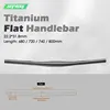 레이싱 MTB 핸들 바 티타늄 도로 자전거 핸들 바 31.8mm 도로 자전거 플랫 바 680/720/740/800mm 자전거 스티어링 휠 1
