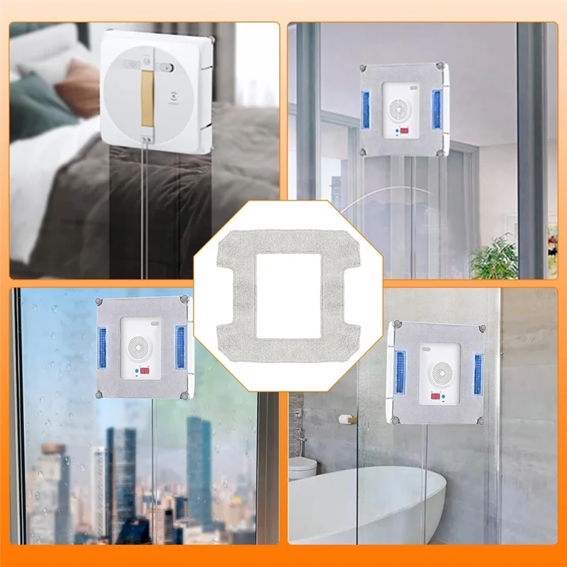 

A69efor Ecovacs Winbot W1 W1 Pro запасные части для мытья окон, моющиеся тряпки для чистки, сменные тряпки для швабры