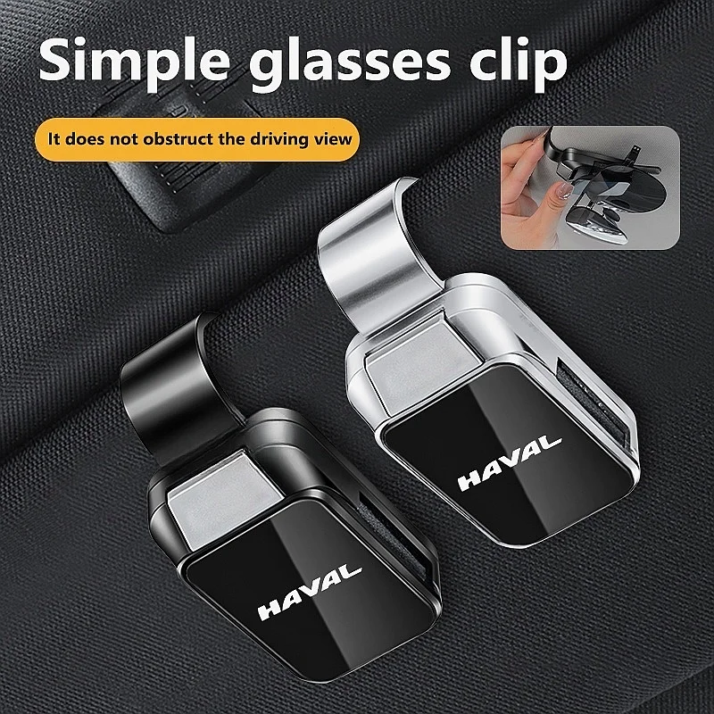 Haval H6 M6 Plus Jolion Dedicated One‑Hand Press Sun‑Visor Multi‑Purpose Sunglasses Ticket Storage Organizer Clip