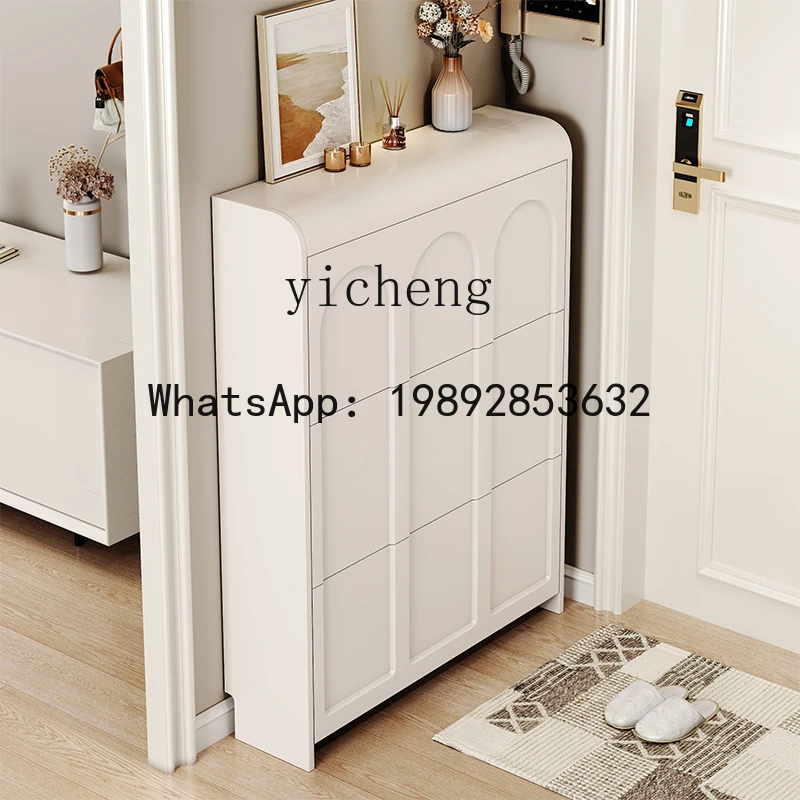 

z6 ultra-thin tipping bucket shoe cabinet, indoor entry simple shoe rack outside the entrance of the home