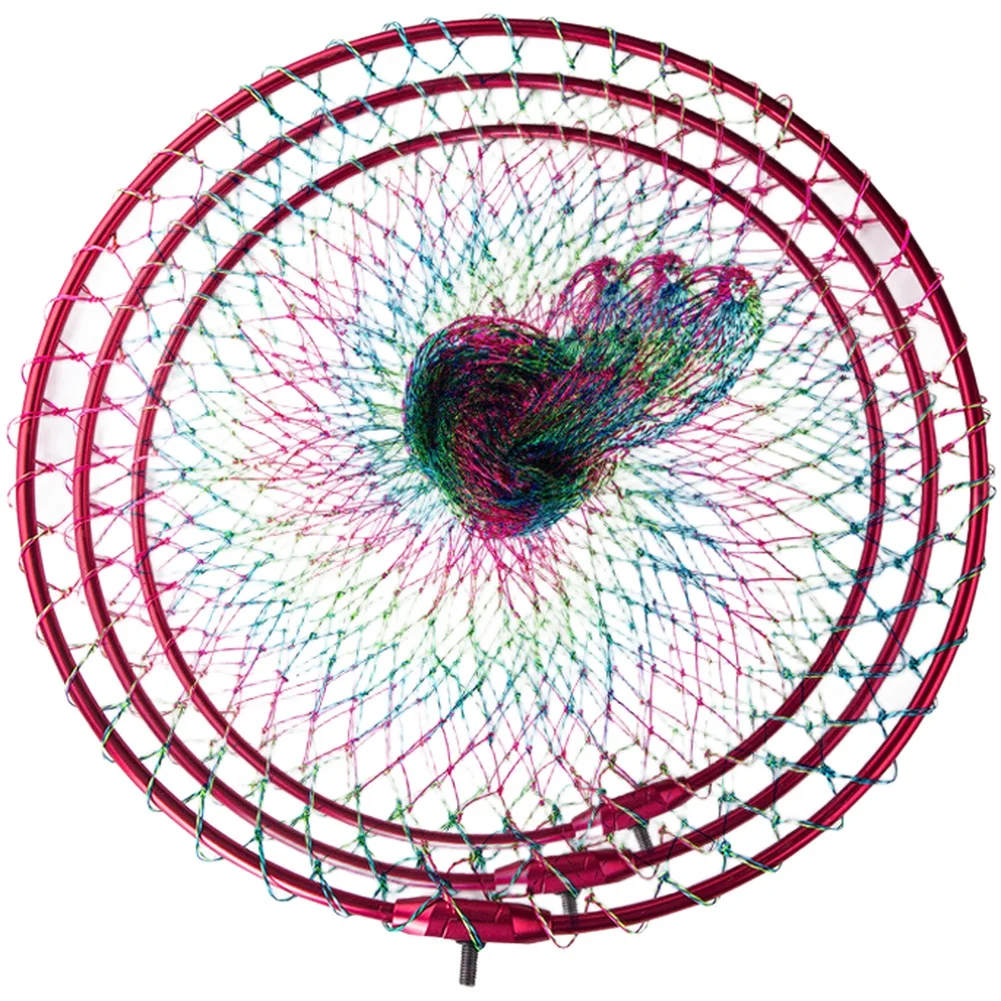 Light Alloy Foldable Scoop Net Head for Sea Fishing with Metric 8mm Thread Designed for Fast Scooping and Compact Storage