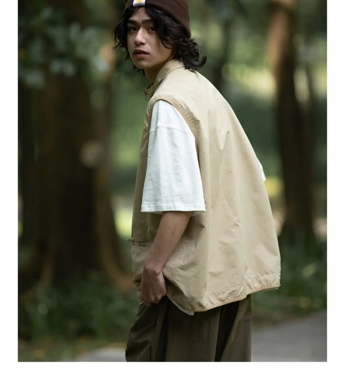 

Жилеты Жилеты Тонкие женские пуховые осенние клапаны Туристические с несколькими карманами На открытом воздухе Лоскутные края Techwear Утилита Прочный динамический