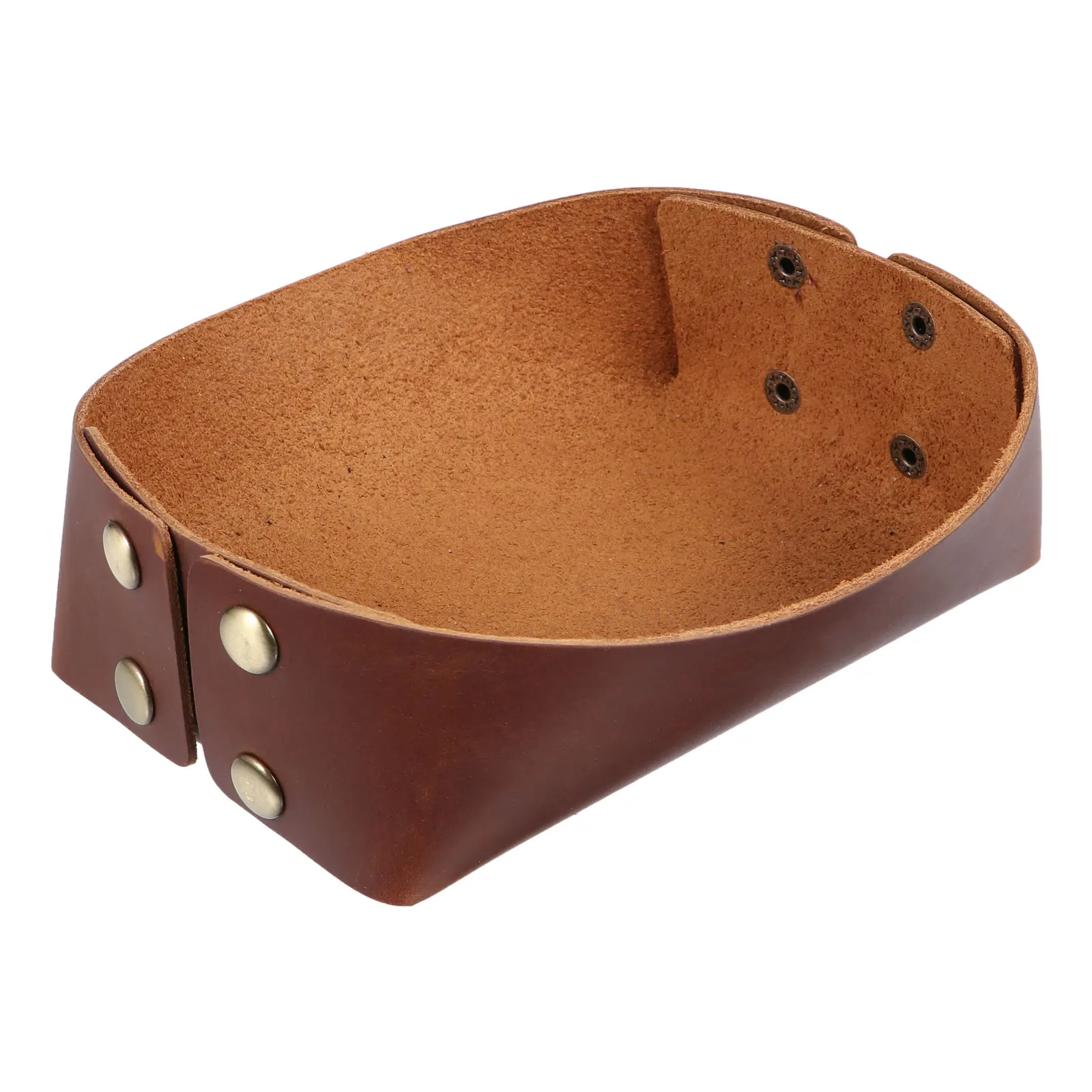 

Storage Tray Large Capacity Jewelry Dish ganizer Desktop Sundries Plate Light Brown Premium Quality Durability