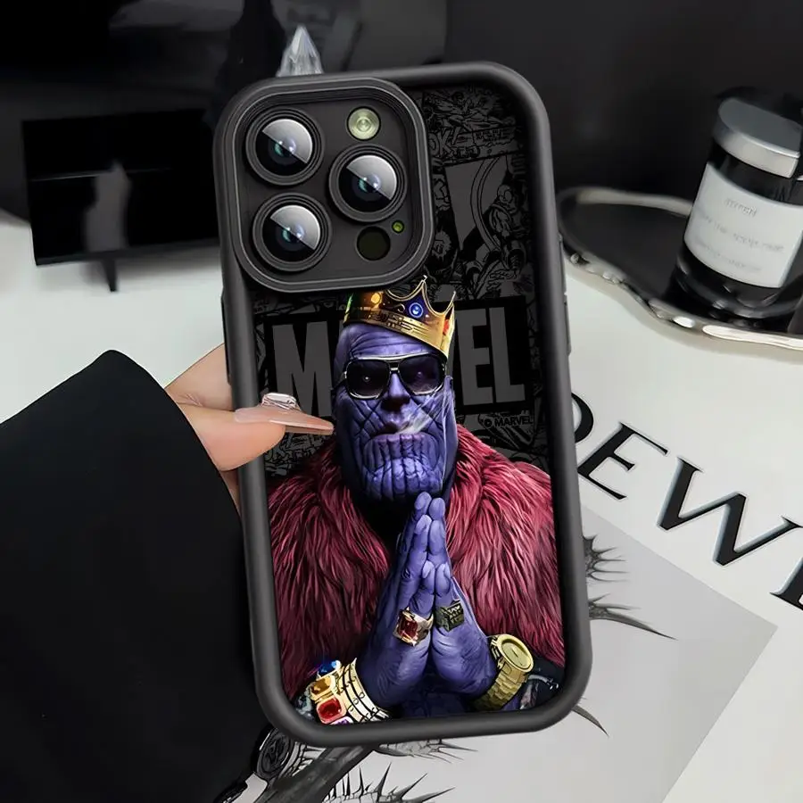 Marvel Thanos Phone Case for iPhone 16 15 Pro Max 13 12 11 Pro 14ProMax 16Plus 12Pro Soft Cover