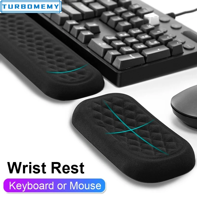 Mouse Keyboard Wrist Pad with 3D Massage Texture Wrist Prote