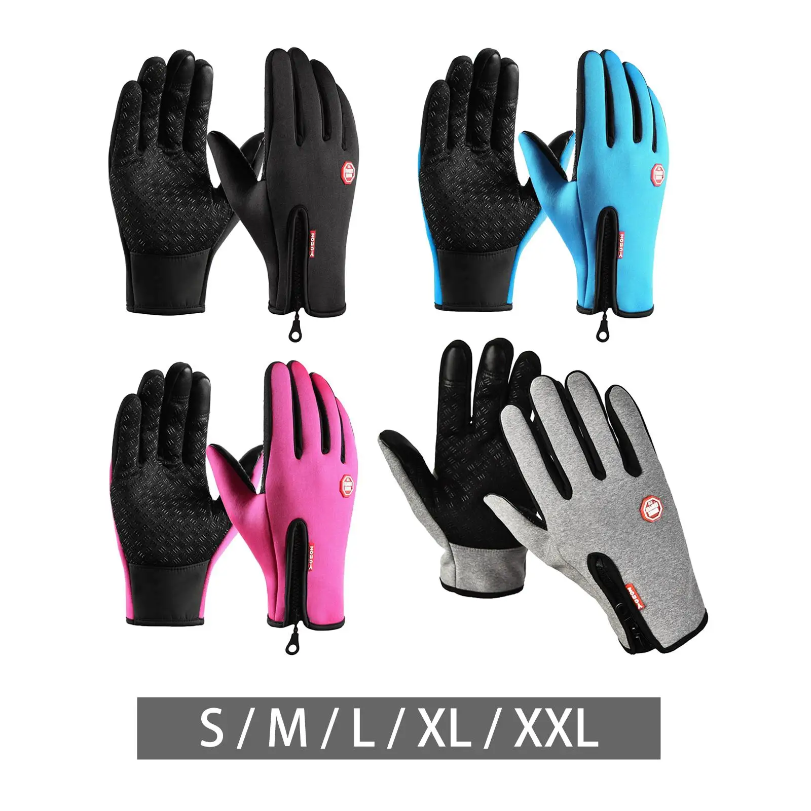 Guantes Térmicos de invierno para hombre y mujer, manoplas de motocicleta con pantalla táctil, Guantes de ciclismo para exteriores, Guantes de