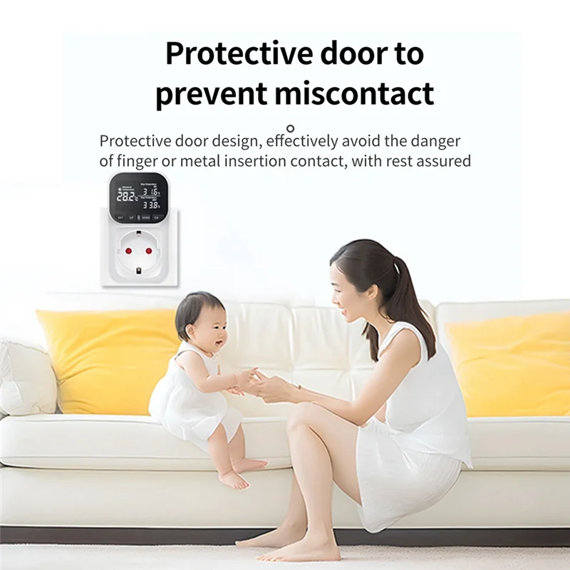 

A21Q-цифровой регулятор температуры, термостат для рептилий, таймер, вилка с датчиком для дома, теплицы, аквакультуры, вилка европейского стандарта