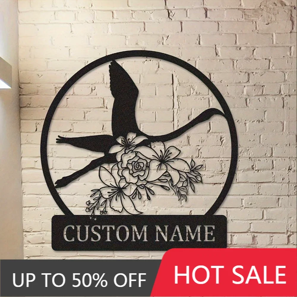 

Forged Custom Iron Art Personalizable Metal Sign Bird Silhouette Ideal Wall Art Tailored Home Garden Decor Outdoor Ironwork for
