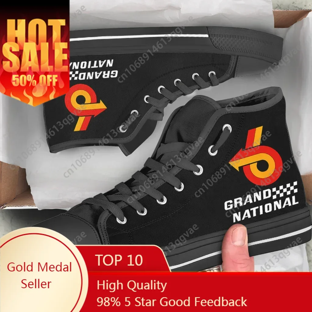 Hot Man Woman High Quality High Help Canvas Shoes Lightweight Fashion Sneakers Buick Regal Grand National Casual Board Shoes