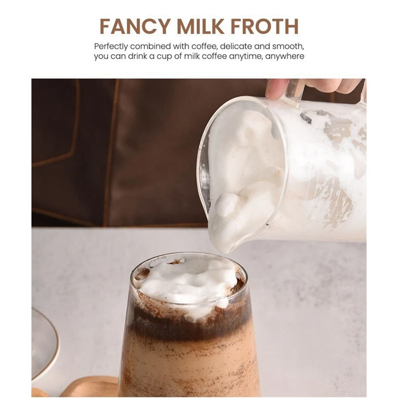Mousseur à lait électrique avec moteur haute performance, mousseur à lait en alliage pour latte, cappuccino, chocolat chaud