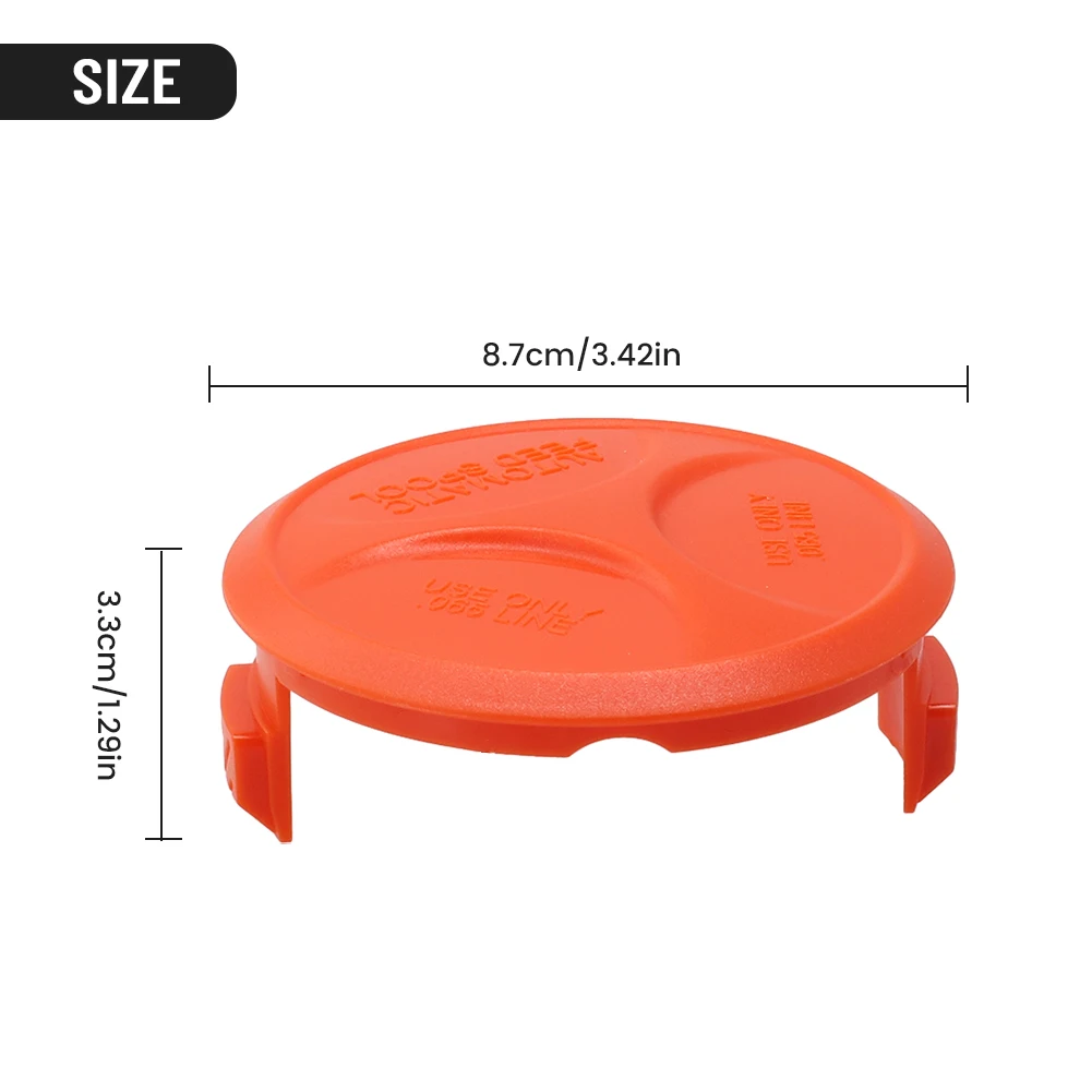 

Replacement Spool Cover 2 Pack for BLACK+ DECKER For Grass Trimmer Fits GH400 GL5028 GLC120 GLC14 STC1820 Models 385022-03