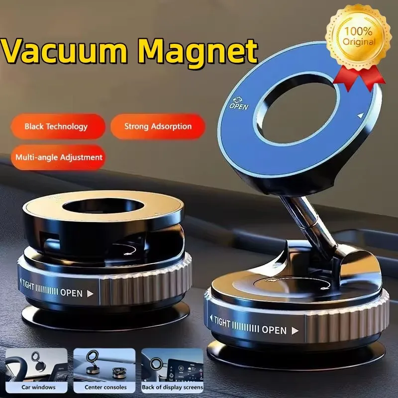 

360degree Magnetic Holder Car Phone Holder Rotation Vacuum Adsorption Strong Suction Holder Mobile Phone Car Bracket Universal