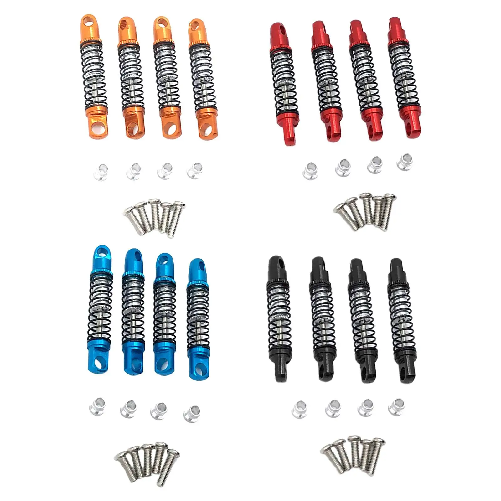 4x1/18 RC รถโช้คอัพ Damper สําหรับรุ่นอัพเกรด, โลหะอะไหล่อัพเกรด