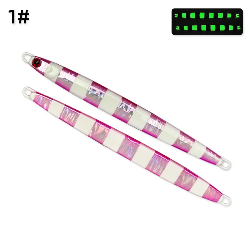 AS Fast Jig Vertical Speed Sinking Glow Bait 60g80g100g Pesca Spoon Metal Jigging Fishing Artificial Bait Sea Lure Angler