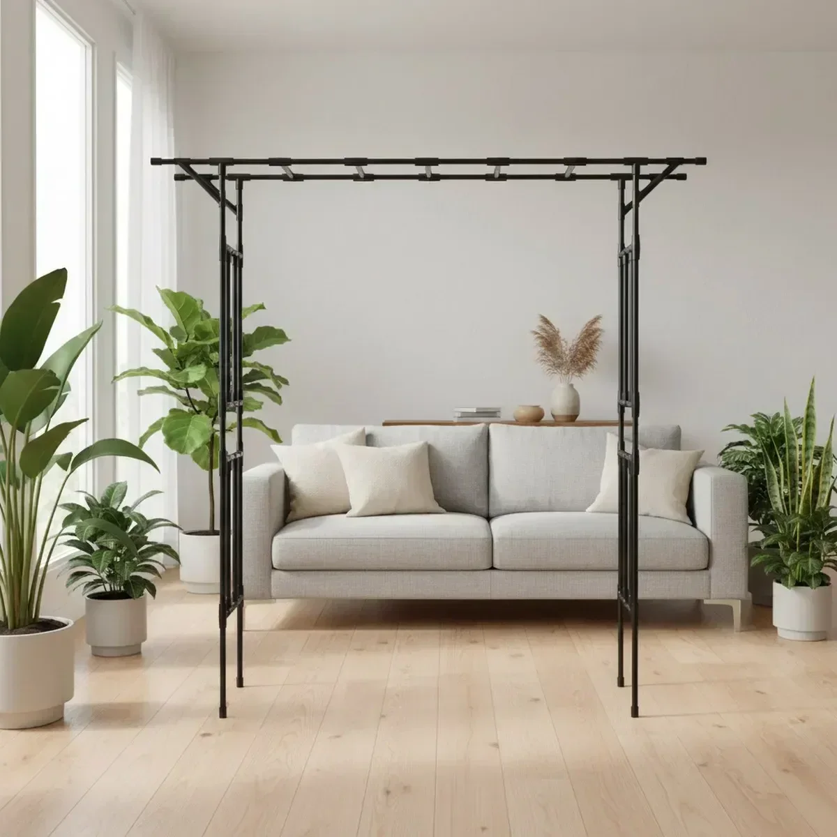 Large Metal Garden Arch for Climbing Plants Events Decor
