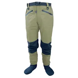 Waist Wader Fly Fishing 4-Ply Waterproof Breathable Wading Pants Neoprene Stockingfoot Trouser For Men Duck Hunting Kayaking