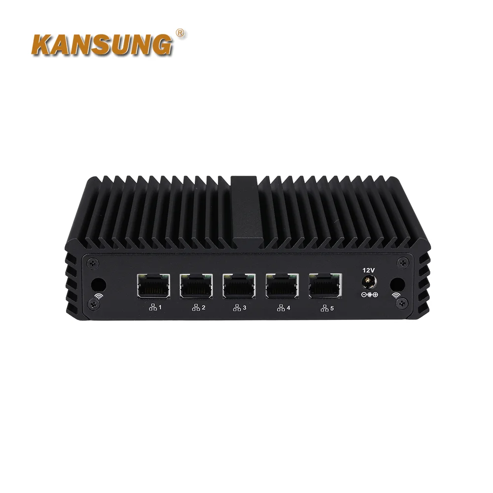 Kansung K750G5 Gemini Lake J4125 Quad Core Processor DDR4 Up to 16G with 5 Lan Fanless Mini PC