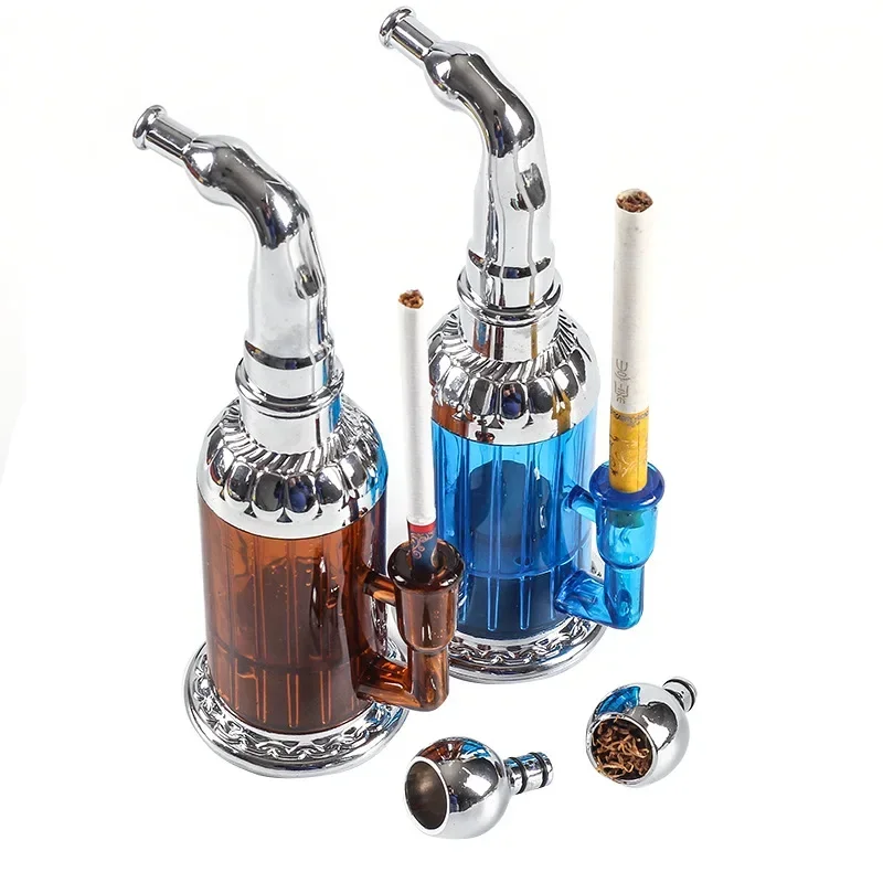 New Water Hookah for Tobacco Coarse/fine Cigarette Filter Cigarette Holders Smoking Utensils Water Pipes