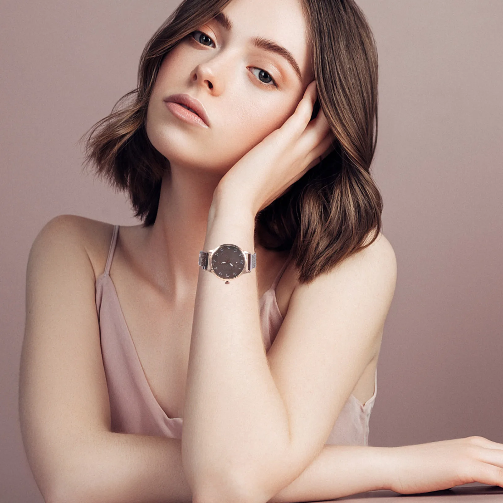 

1Pcs Women Watch Fashion Strap Casual Business Simple Thin Band Stylish Lady Wristwatch Women Watch Wristwatch