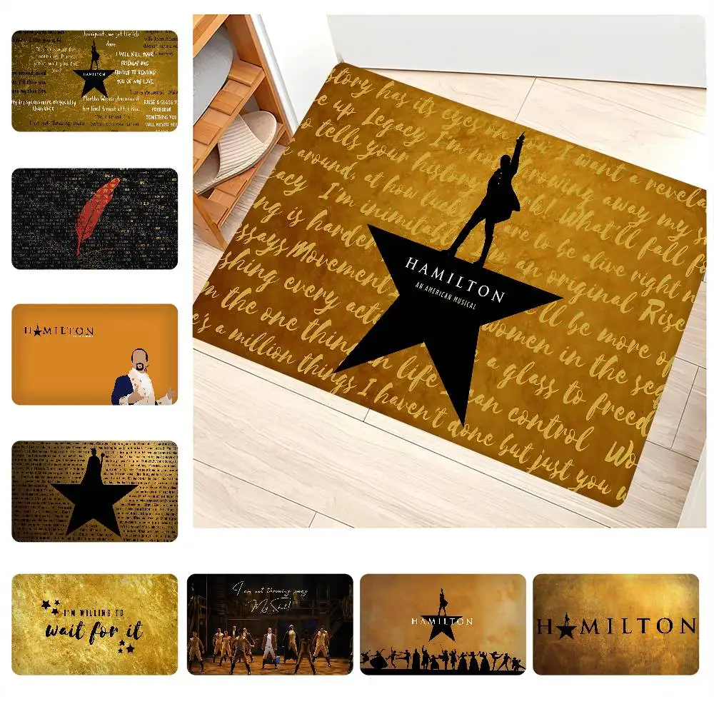 Luxury H-hamilton Bathroom Mat Anti-slip Absorb Water Long Strip Cushion Bedroon Mat Welcome Doormat