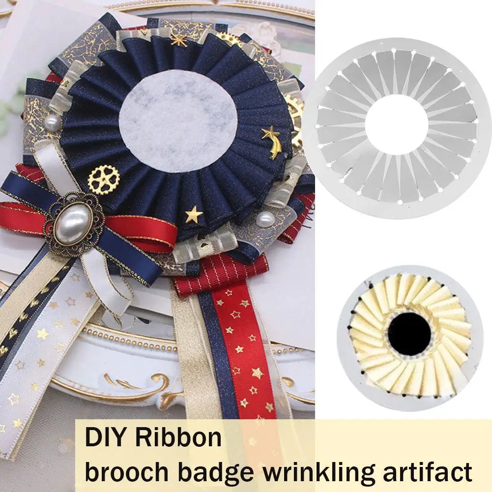 9/12/15cm DIY Ribbon Flower Making Tool Rosette Maker Brooch Badge Creasing Mold Handmade Jewelry Ribbon Flower Crafting Tool