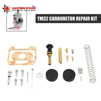 Alconstar-Motorcycle Mikuni TM32 Carburetor Repair Rebuild Kit Float Gasket Jets Choke Needle Starter  Motorcycle Spare Parts