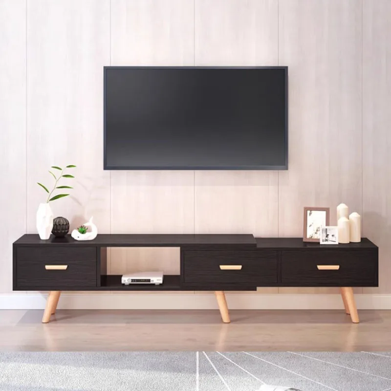 Tavolo TV unico alla moda Scaffale in legno Cassettiere moderne nordiche di lusso Soggiorno Porta TV Mobili universali per camera da letto Archivadores